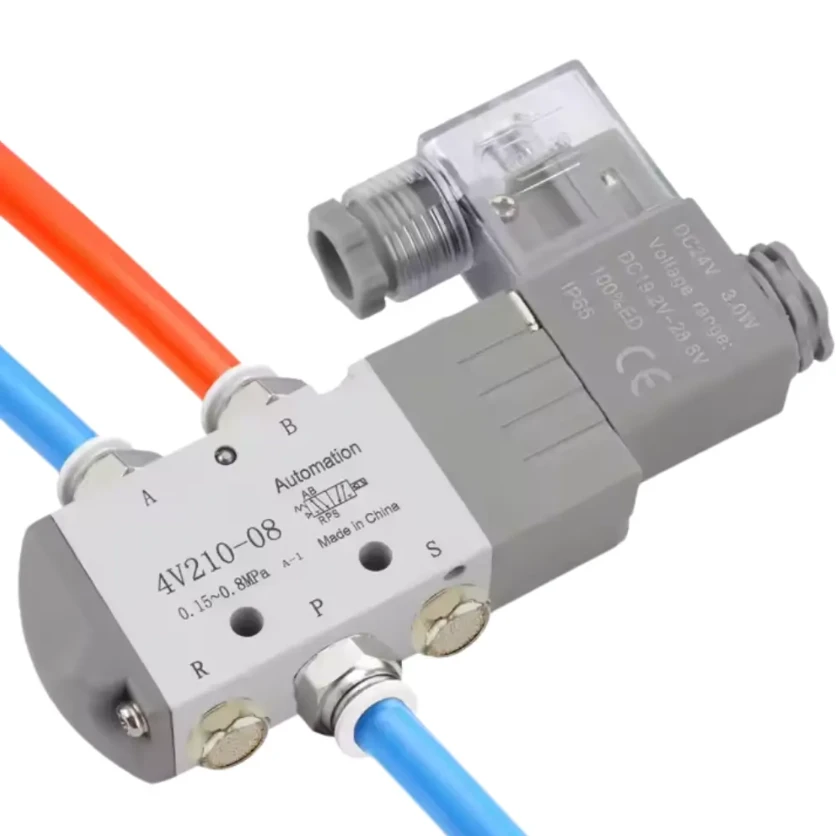 Ulgurji aniq oqim oqimi aksessuarlari bilan pnevmatik solenoid klapan