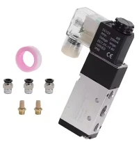 Pnevmatik solenoid valf 5 Yo'l 2- pozitsiyasini boshqarish Hi bilan 12v 24V