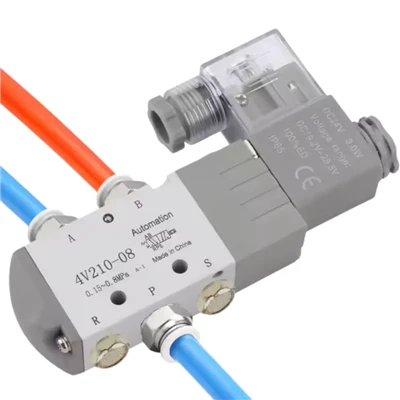 Ulgurji aniq oqim oqimi aksessuarlari bilan pnevmatik solenoid klapan